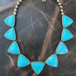 Turquoise Lucky Brand Statement Necklace